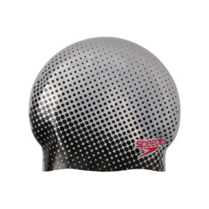 Speedo Reversible Moulded Silicone Cap - Silver / Black