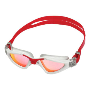Aquasphere Kayenne Red Titanium Mirrored Goggles - Grey/ Red