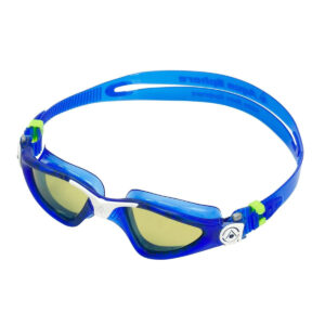 Aquasphere Kayenne Green Polarised Goggles - Blue/ White