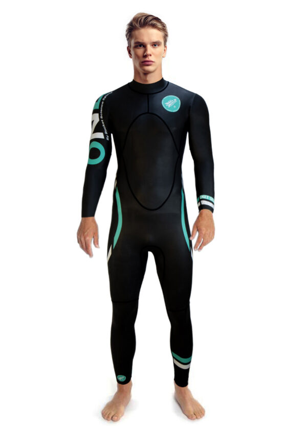 Rocket Science Sports Men's One B-Grade Wetsuit- Black / Blue-0