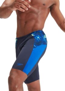 Speedo Mens ECO END+ Splice Jammer - True Navy/True Cobalt/Hypersonic Blue/Lemon Drizzle