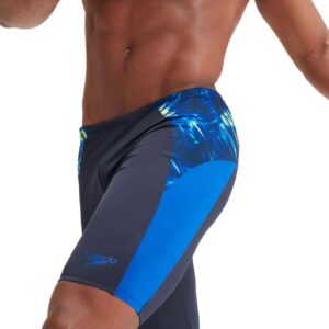 Speedo Mens ECO END+ Splice Jammer - True Navy/True Cobalt/Hypersonic Blue/Lemon Drizzle-0