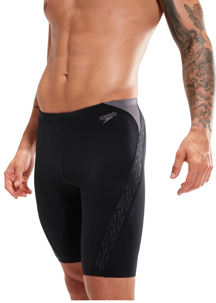 Speedo Mens HyperBoom Splice Jammer - Black/ Dove Grey