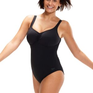 SPEEDO SHAPING AQUANITE 1 PIECE SWIMSUIT - BLACK