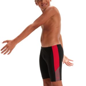 Speedo Boys Dive Jammer - Black/Fed Red/Dove Grey