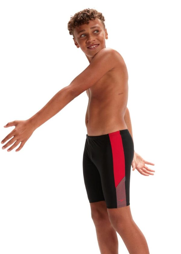 Speedo Boys Dive Jammer - Black/Fed Red/Dove Grey