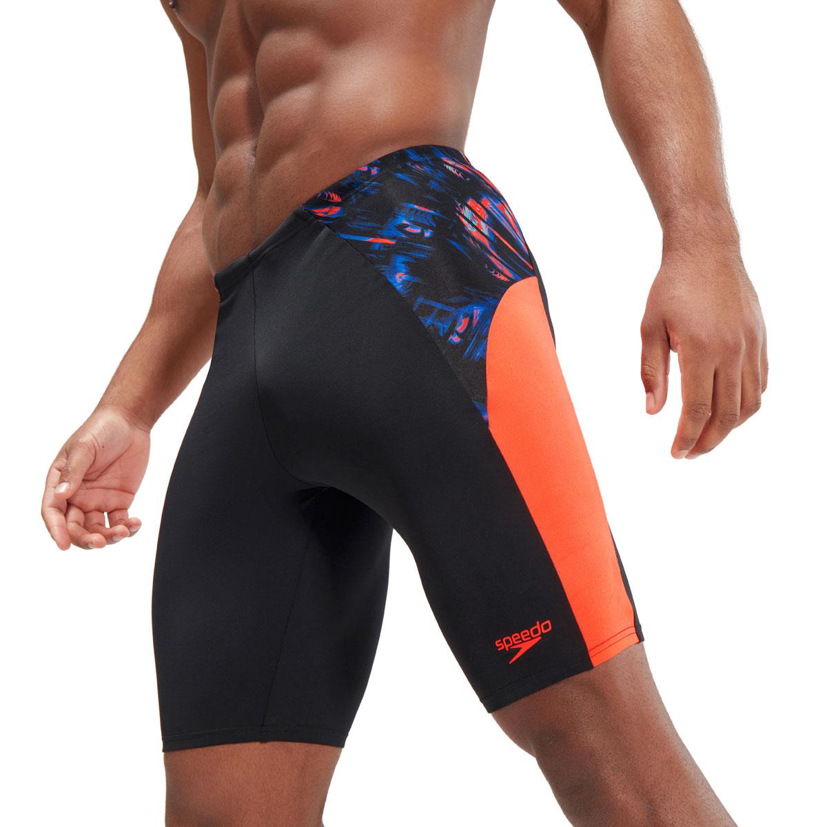 Speedo ECO END+ Splice Jammer - Black/True Cobalt/Volanic Orange/Hypersonic Blue-0