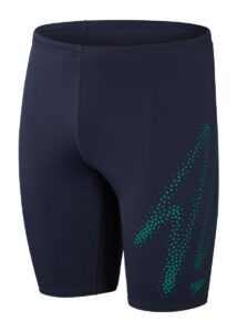 Speedo Mens Hyper Boom Placement Jammer - True Navy/Jungle Green