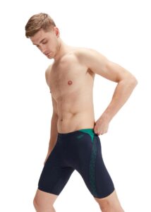 Speedo Mens Hyper Boom Splice Jammer - True Navy/Jungle Green