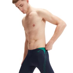 Speedo Hyper Boom Splice Jammer - True Navy/Jungle Green