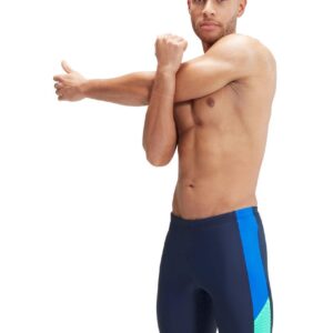 Speedo Dive Jammer - True Navy/True Cobalt/Green Glow