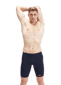 Speedo Tech Panel Jammer - True Navy/Volcanic Orange/True Cobalt
