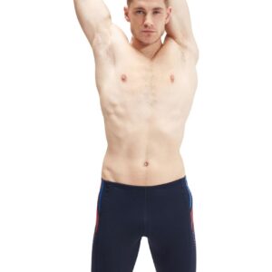 Speedo Tech Panel Jammer - True Navy/Volcanic Orange/True Cobalt
