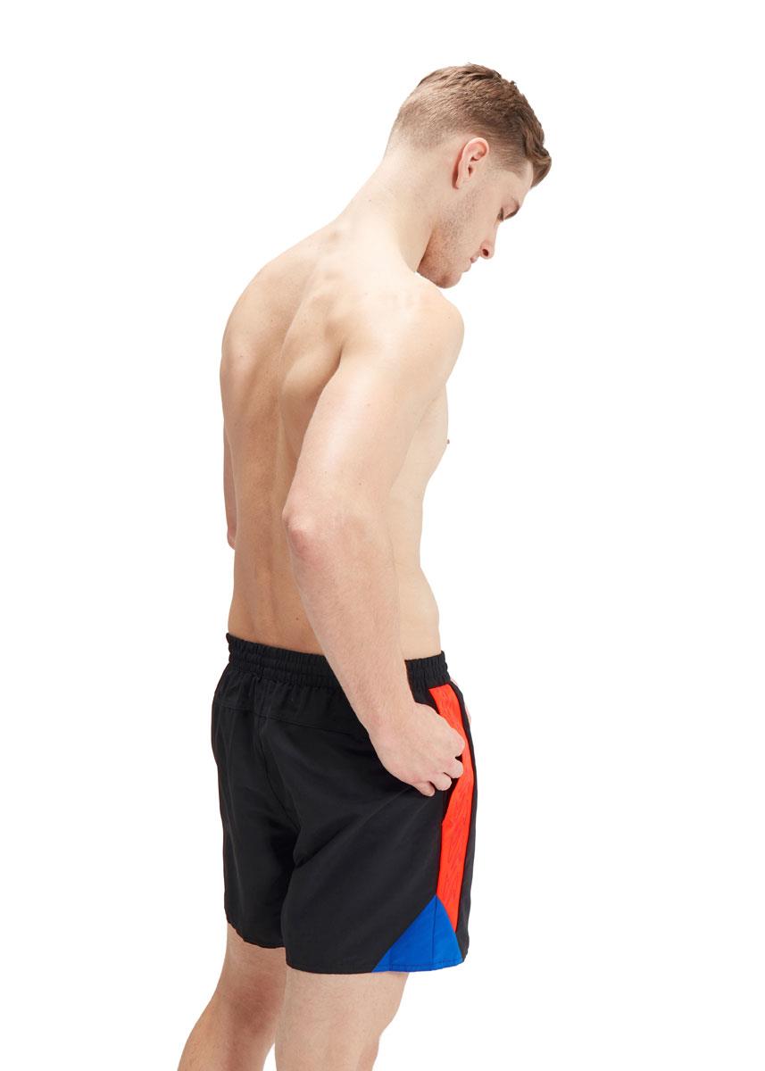 Speedo Hyper Boom Splice 16" Watershort - Black/Volcanic Orange/True Colbalt-brand