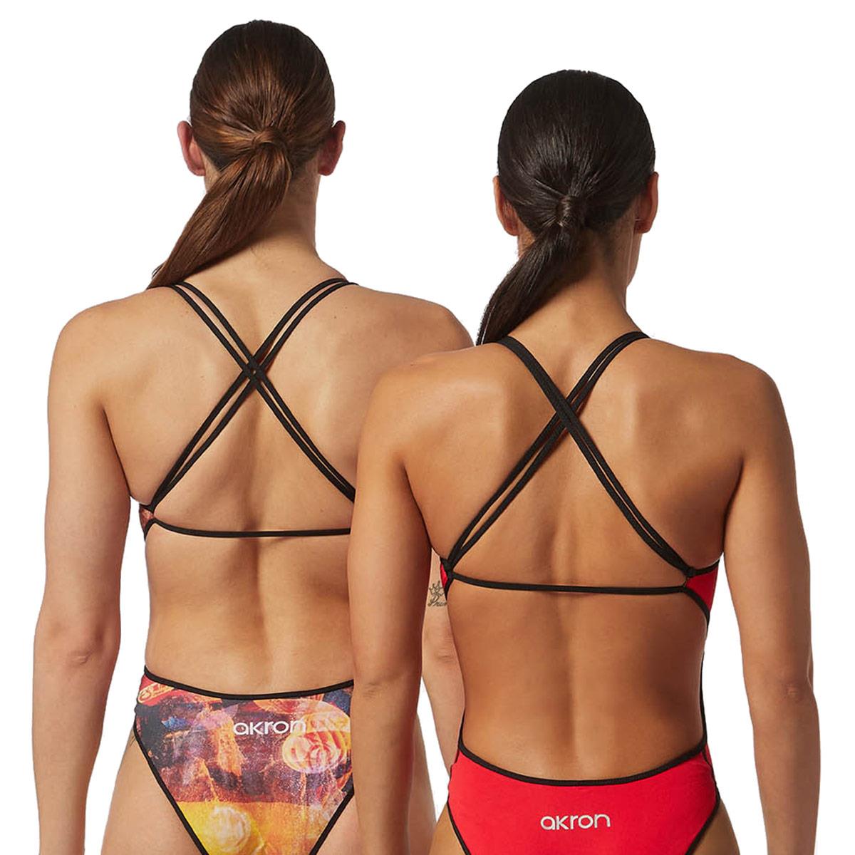 Akron Mog Reversible Swimsuit - Red/Multi-brand