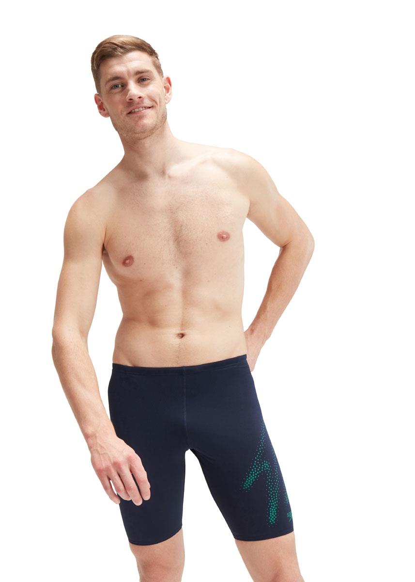 Speedo Hyper Boom Placement Jammer - True Navy/Jungle Green