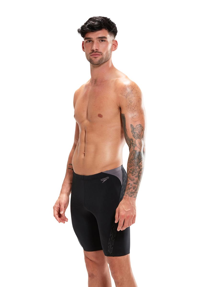 Speedo Mens HyperBoom Splice Jammer - Black/ Dove Grey-577580