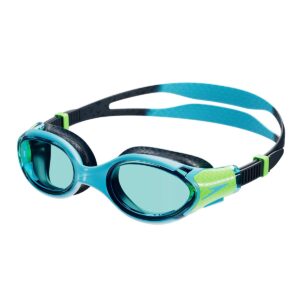 Speedo Biofuse 2.0 Junior Goggles - Hypersonic Blue / True Navy / Lumo Green / Blue-0
