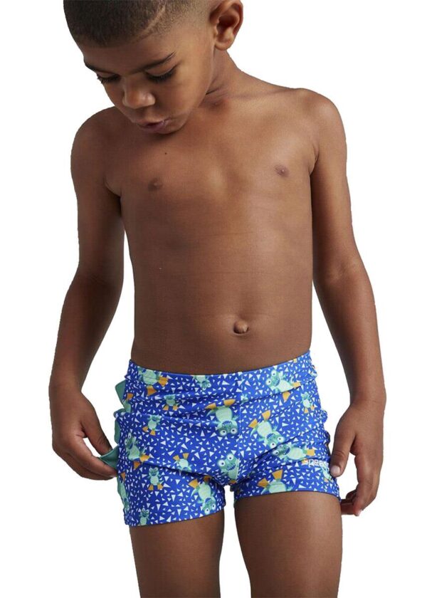 Speedo Junior Boy's Corey Croc Digital Aquashort - Blue-0