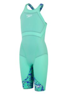 Speedo Fastskin LZR Ignite Openback Kneeskin - Green / Blue