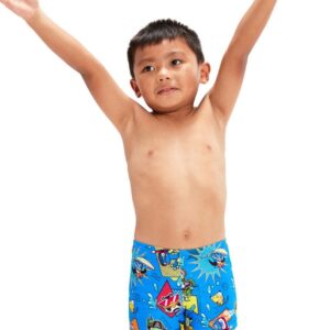 Speedo Infant Digital Allover Aquashort - Bondi/Canary/Cherry Pink