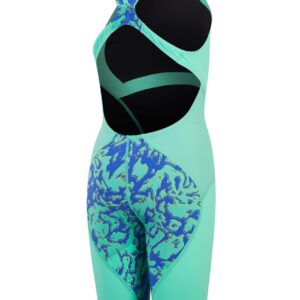 Speedo Fastskin LZR Ignite Openback Kneeskin – Green / Blue