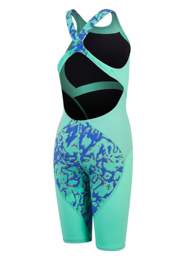 Speedo Fastskin LZR Ignite Openback Kneeskin – Green / Blue