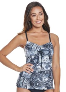 Dolfin Desert Storm Tie-Front Tankini Top