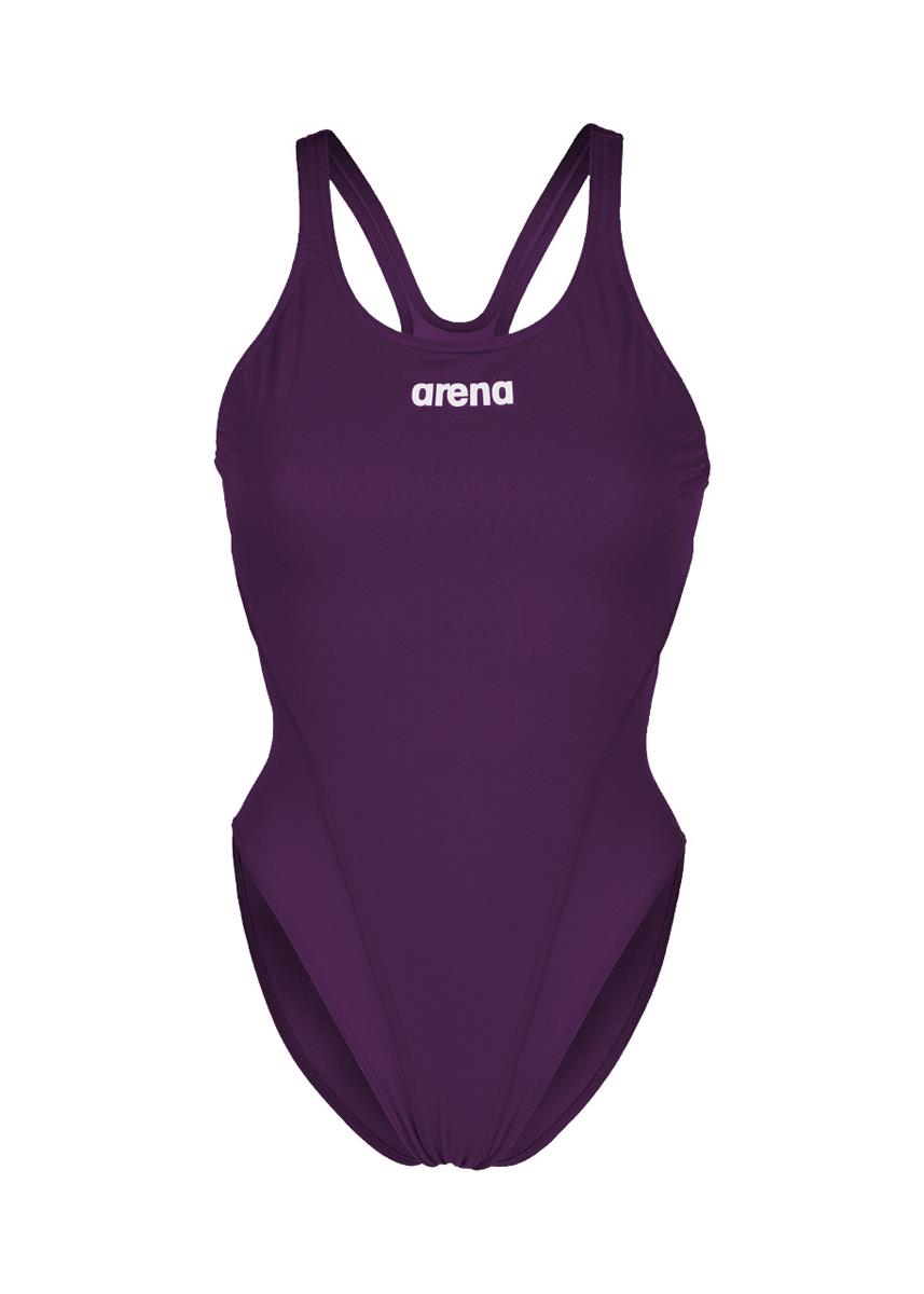 Arena Team Swim Tech Swimsuit - Plum/White-584586