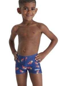 Speedo Junior Boys Digital Allover Aquashort - Blue / Orange