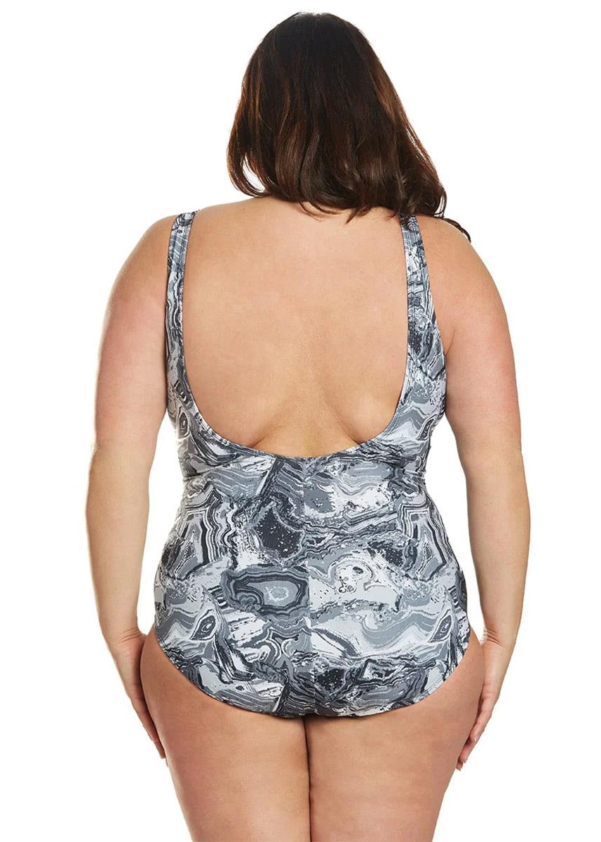 Dolfin Aquashape Desert Storm Ruched Front Swimsuit-brand