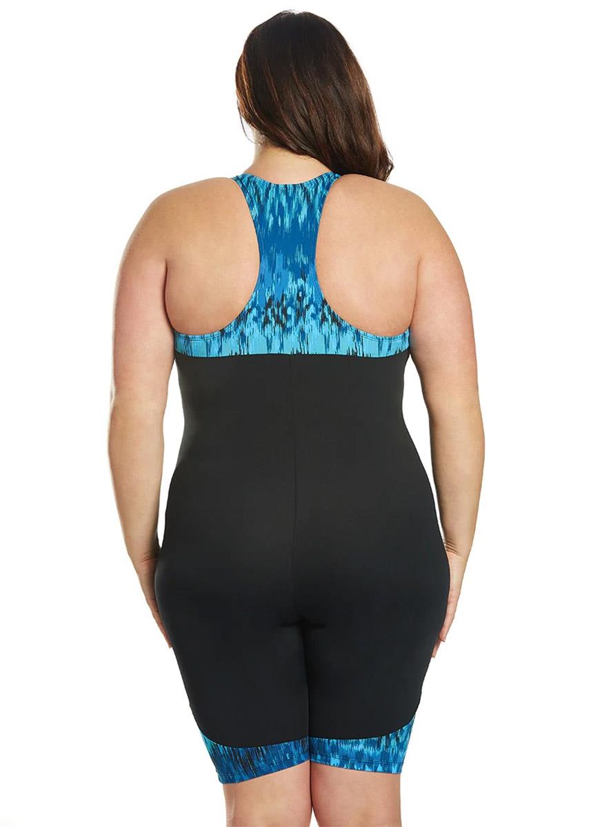 Dolfin Aquashape Arabian Sea Racerback Zip-Front Unitard-brand