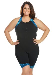 Dolfin Aquashape Arabian Sea Racerback Zip-Front Unitard
