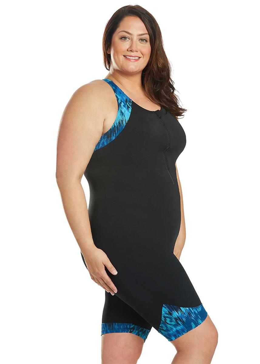 Dolfin Aquashape Arabian Sea Racerback Zip-Front Unitard-591976