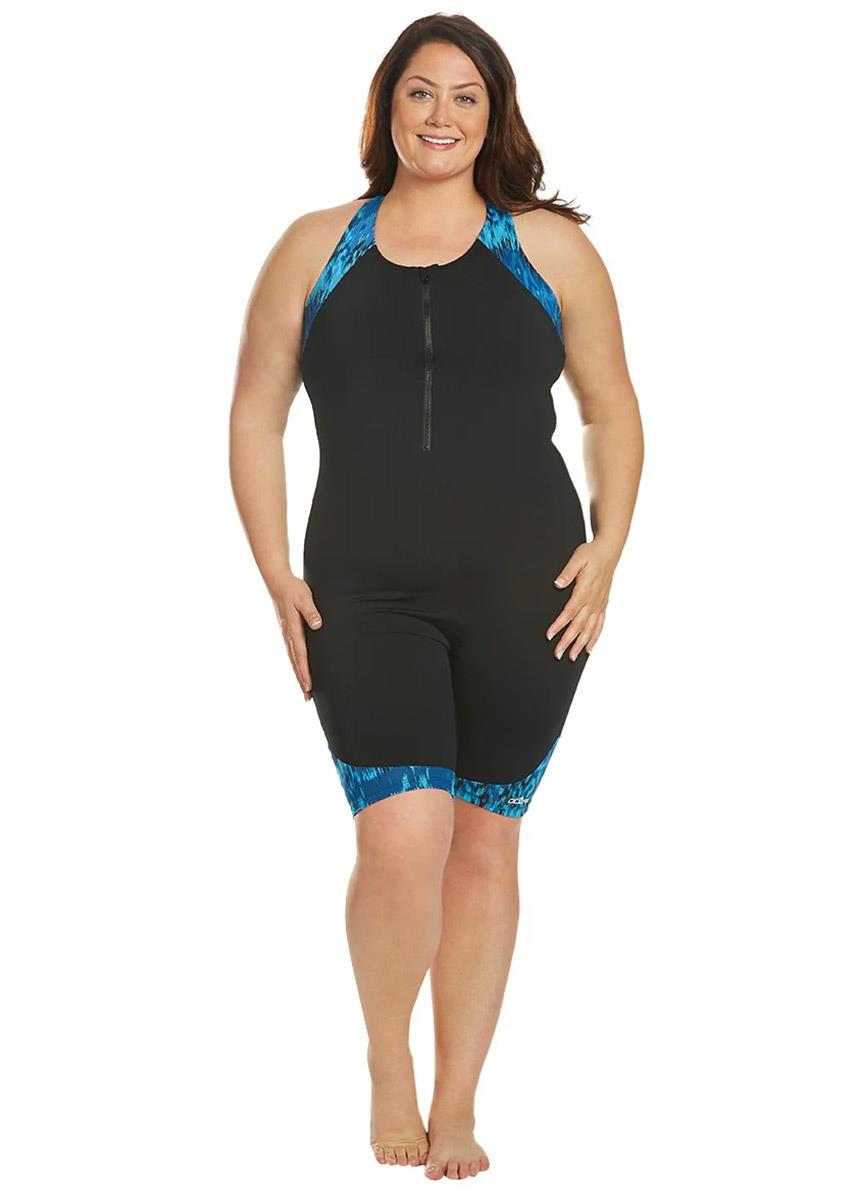 Dolfin Aquashape Arabian Sea Racerback Zip-Front Unitard-591979