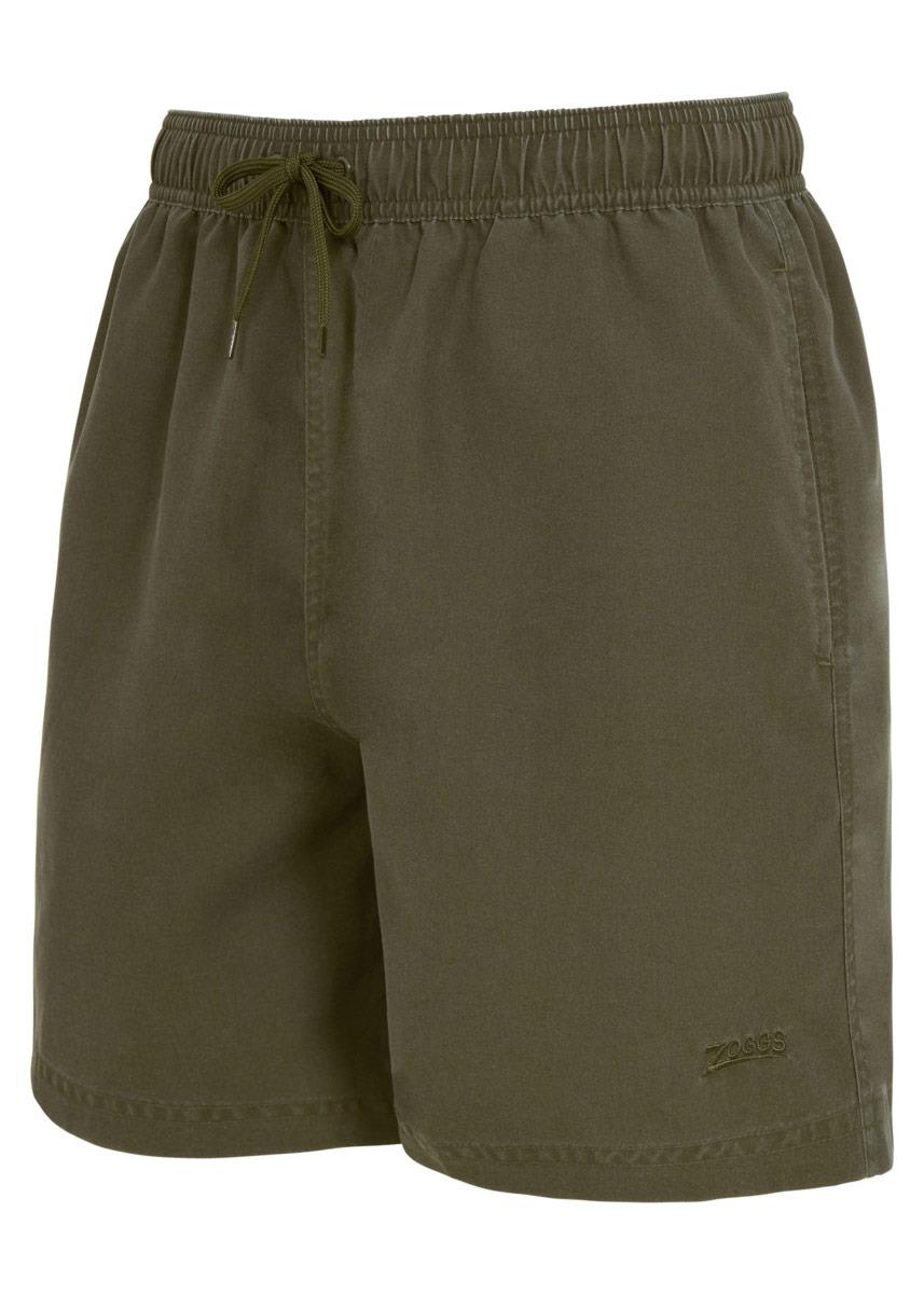Zoggs Mens Mosman Washed 15" Ecodura Shorts - Khaki
