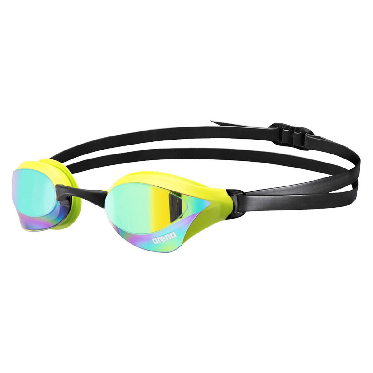 Arena Cobra Core Swipe Mirror Goggles - Emerald/Cyber Lime
