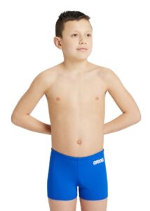 Arena Boy's Team Solid Swim Shorts - Royal/White