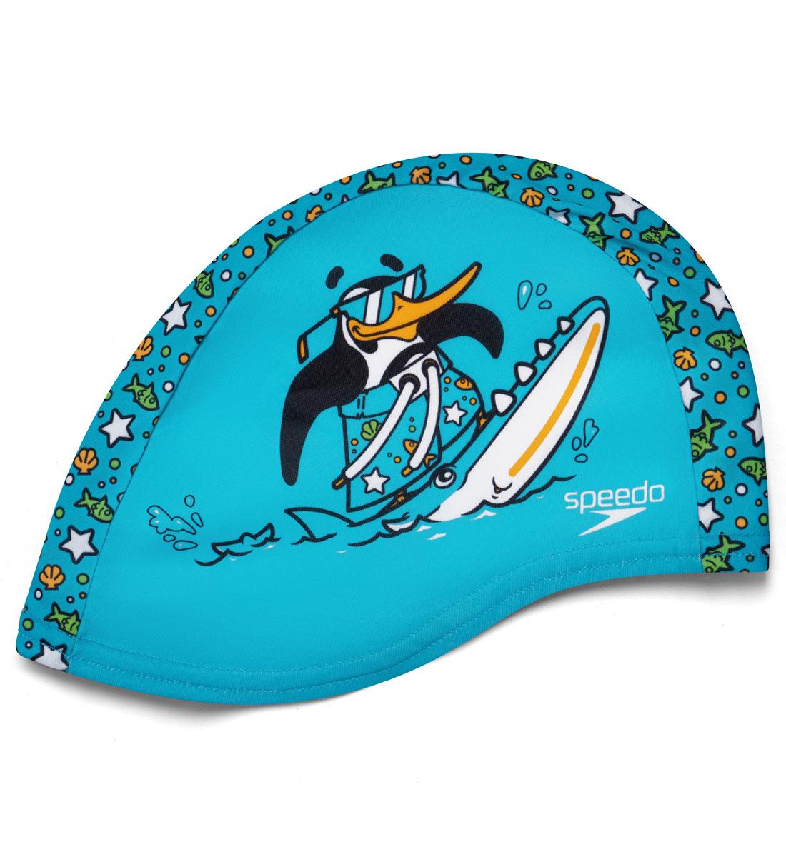 Speedo Printed Polyester Cap - Blue/Green-591967