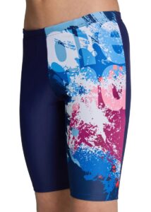 Arena Boy's Waves Breaking Swim Jammer - Navy/Multi