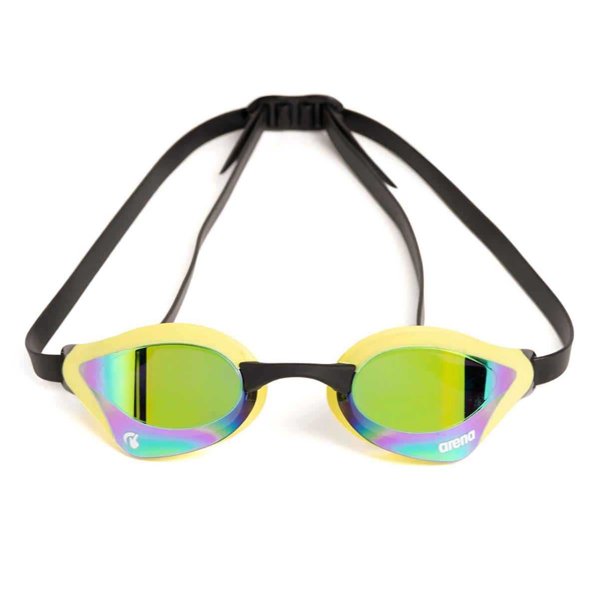Arena Cobra Core Swipe Mirror Goggles - Emerald/Cyber Lime-592148
