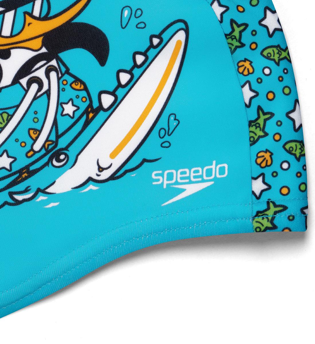 Speedo Printed Polyester Cap - Blue/Green-591966