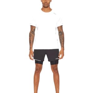 2XU Men's Aero T-Shirt - White -Front view