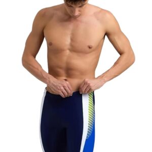 Arena Threefold Jammer - Navy / Neon Blue / White