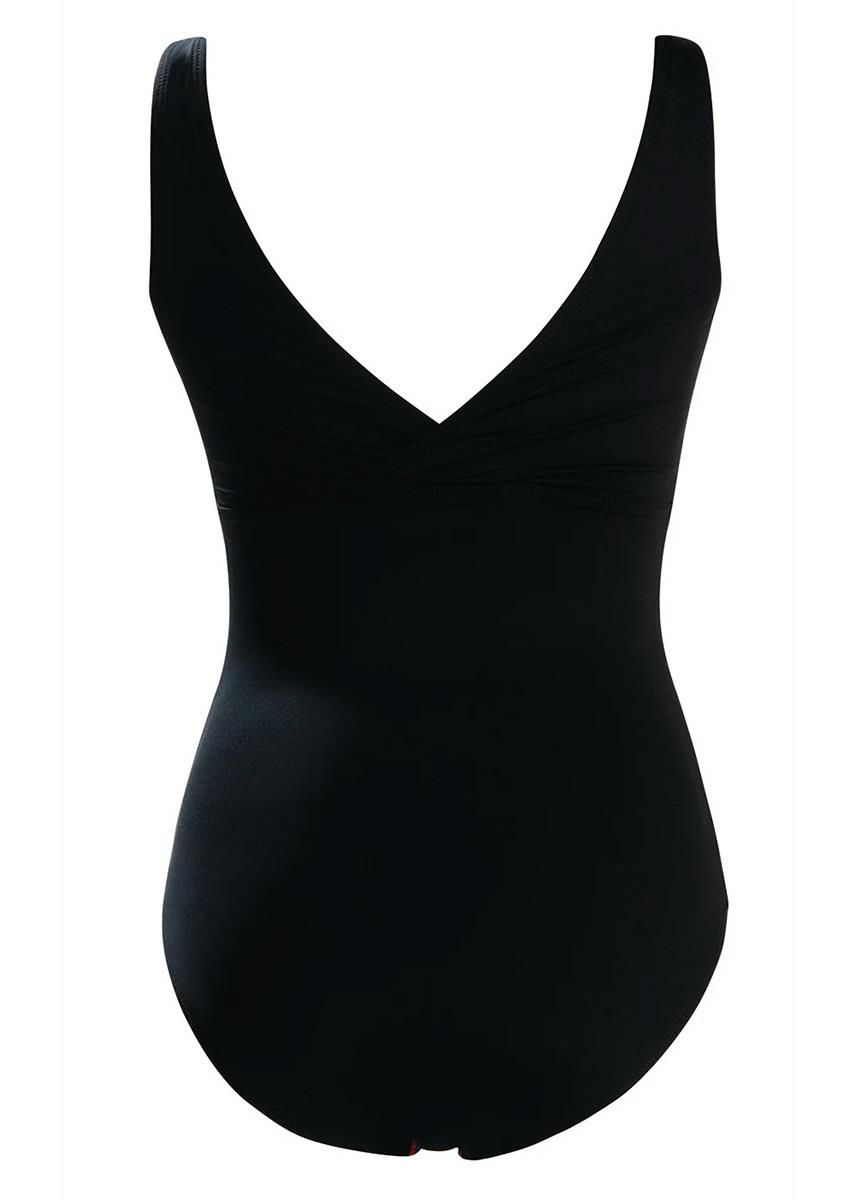 Dolfin Aquashape V-Neck Panel Swimsuit - Blue / Multi-brand