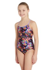 Zoggs Girls Tentacool Sprintback Swimsuit