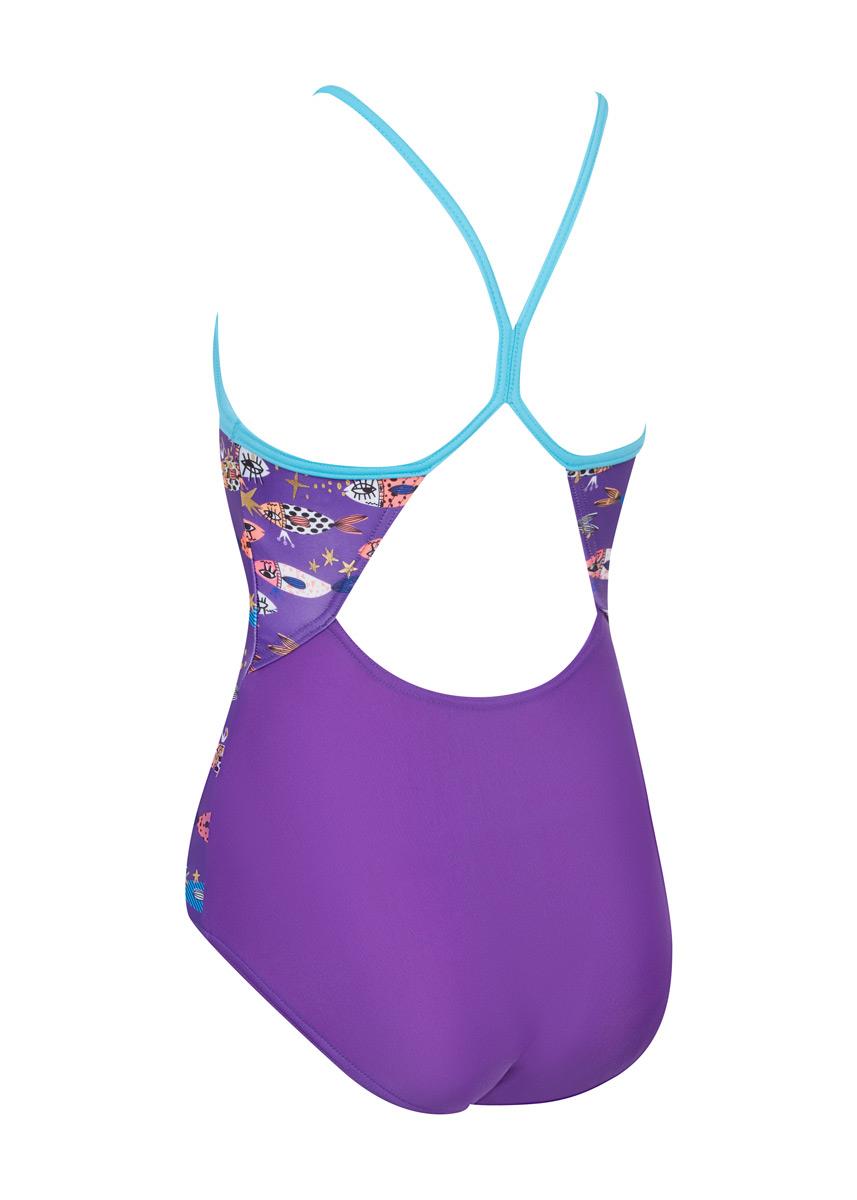 Zoggs Girls Fishes Sprintback Swimsuit-591619