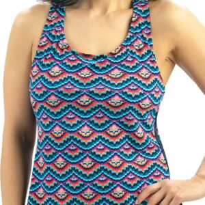 Dolfin Aquashape Feathers Racerback Tankini Top