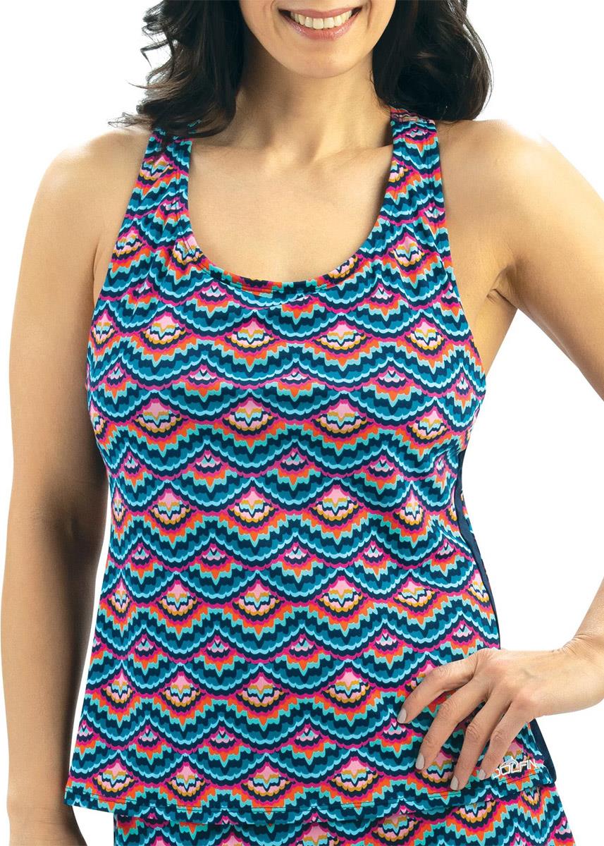 Dolfin Aquashape Feathers Racerback Tankini Top