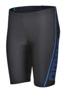 Arena Boys logo Print Jammer - Black/Pix Blue